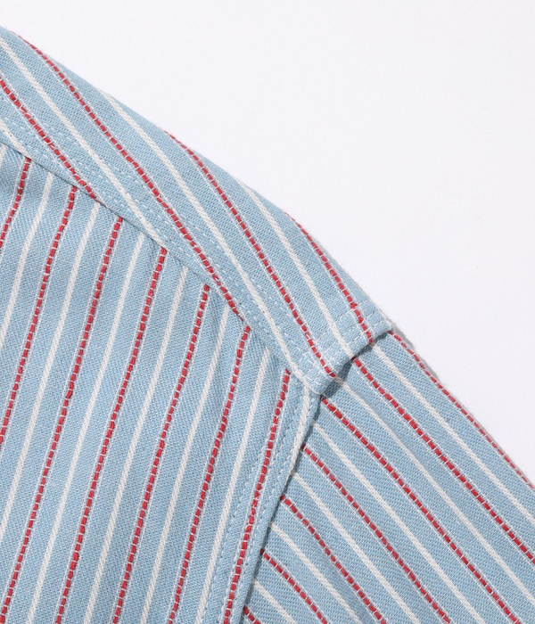 Lot No. SC29146 / DOBBY STRIPE WORK SHIRT (LONG SLEEVE)