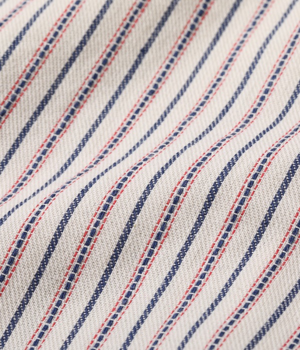 Lot No. SC29146 / DOBBY STRIPE WORK SHIRT (LONG SLEEVE)