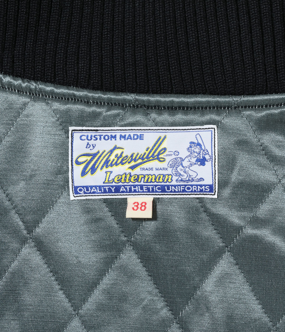 Lot No. WV15602-119 / 30oz. WOOL MELTON AWARD JACKET ��CRANK BUSTERS�� (BLACK)