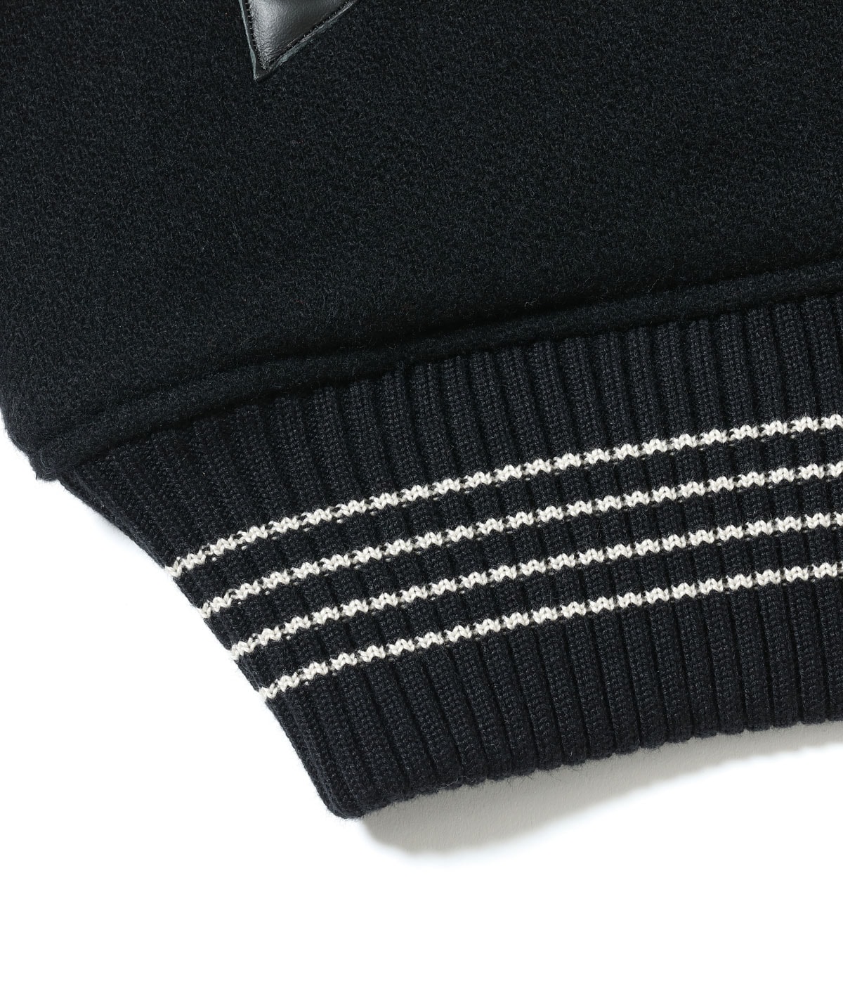 Lot No. WV15602-119 / 30oz. WOOL MELTON AWARD JACKET ��CRANK BUSTERS�� (BLACK)