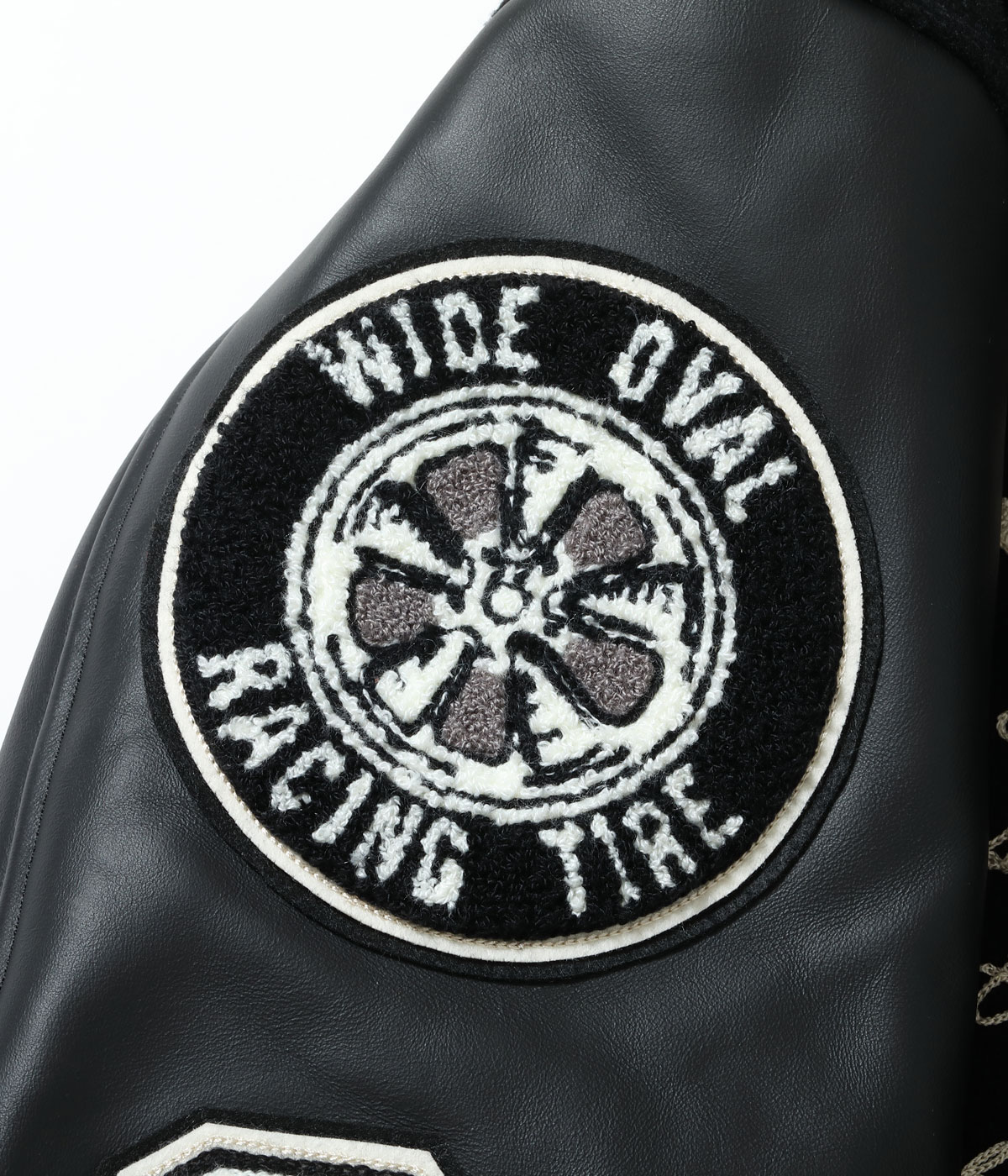 Lot No. WV15602-119 / 30oz. WOOL MELTON AWARD JACKET ��CRANK BUSTERS�� (BLACK)