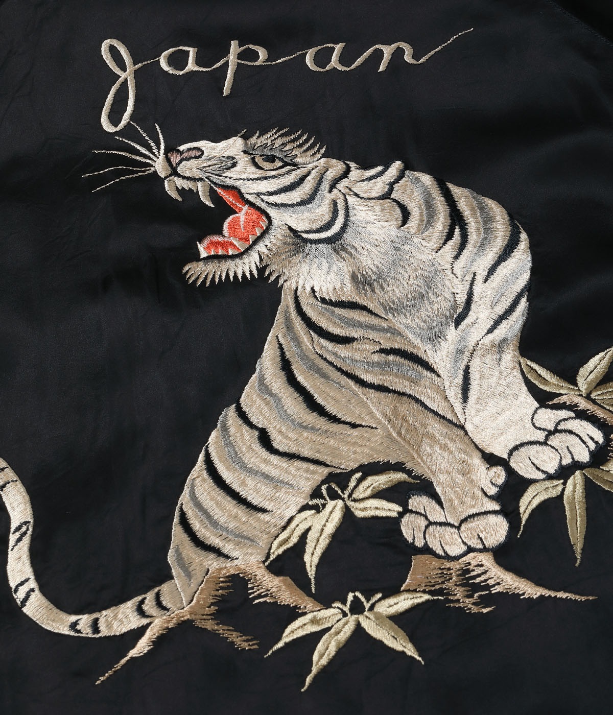 Lot No. TT15912-119 / Late 1940s Style Acetate Souvenir Jacket KOSHO & CO. Special Edition ��WHITE TIGER�� �� ��JAPAN MAP��