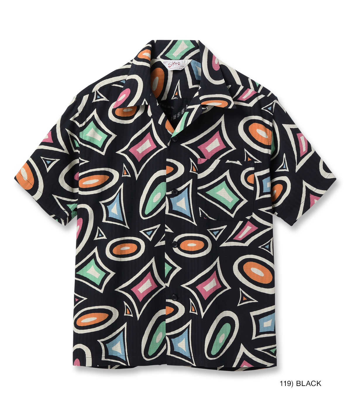 Lot No. SH39712 / DOBBY COTTON OPEN SHIRT “MODERN” - STAR OF