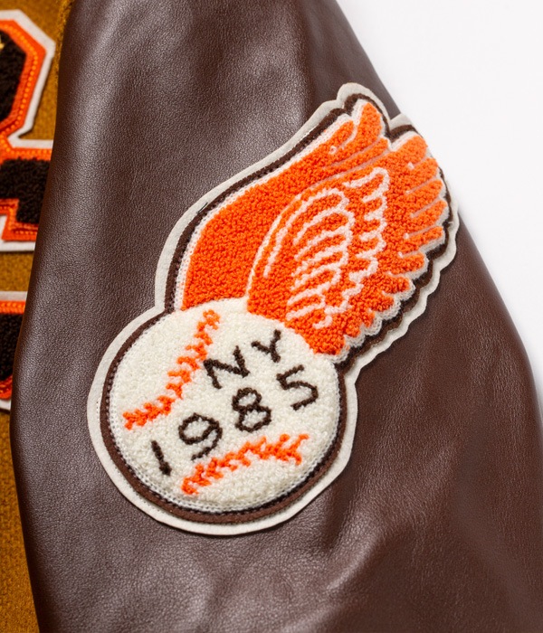 Lot No. WV14460-156 / 30oz. WOOL MELTON AWARD JACKET ��BROOKLYN CHIEFS�� (GOLD)