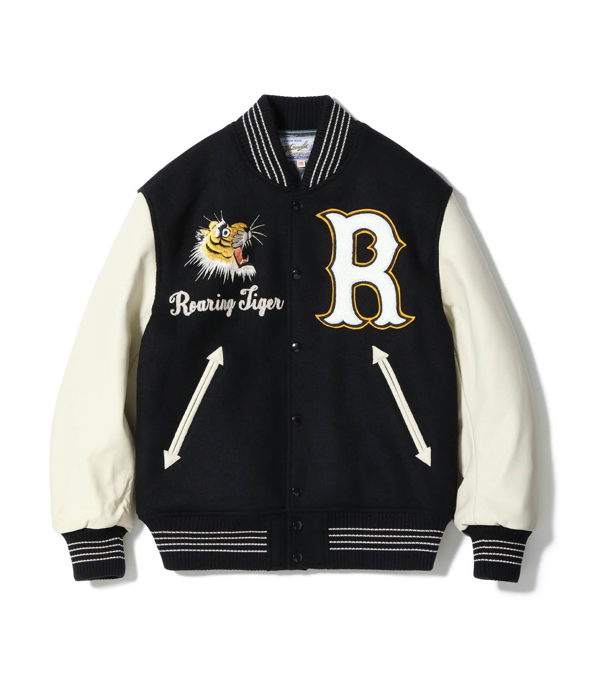 Lot No. WV15785-119 / 30oz. WOOL MELTON AWARD JACKET ROARING TIGER (BLACK)