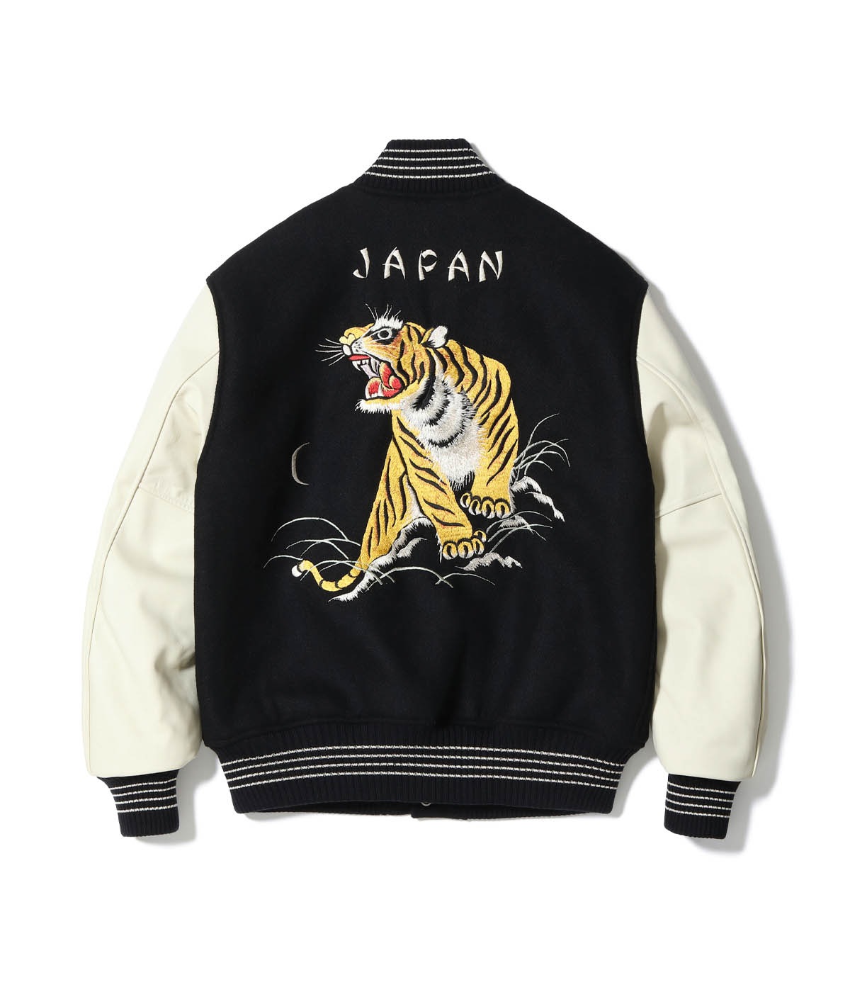 Lot No. WV15785-119 / 30oz. WOOL MELTON AWARD JACKET ROARING TIGER (BLACK)