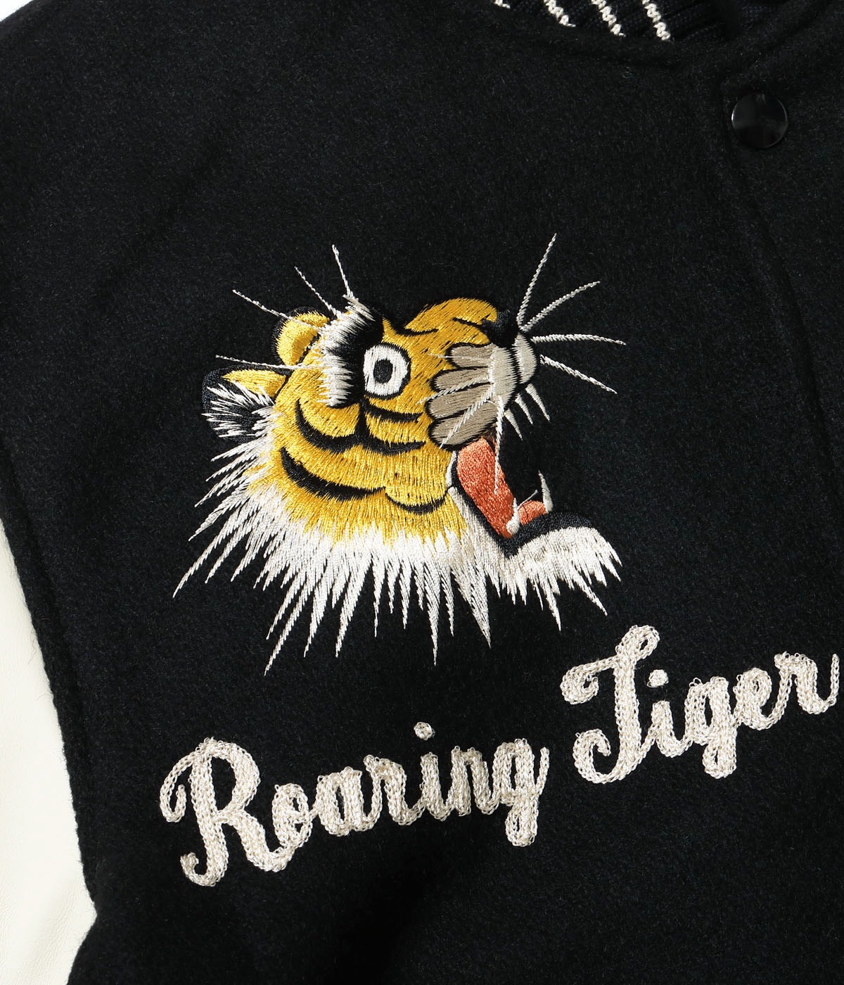 Lot No. WV15785-119 / 30oz. WOOL MELTON AWARD JACKET ROARING TIGER (BLACK)