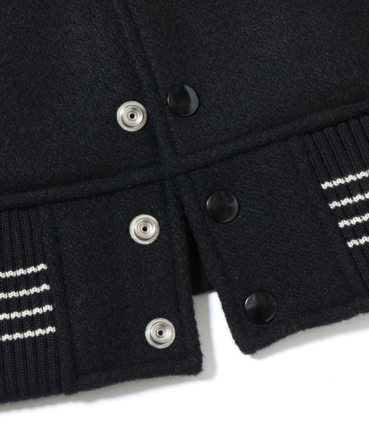 Lot No. WV15785-119 / 30oz. WOOL MELTON AWARD JACKET ROARING TIGER (BLACK)