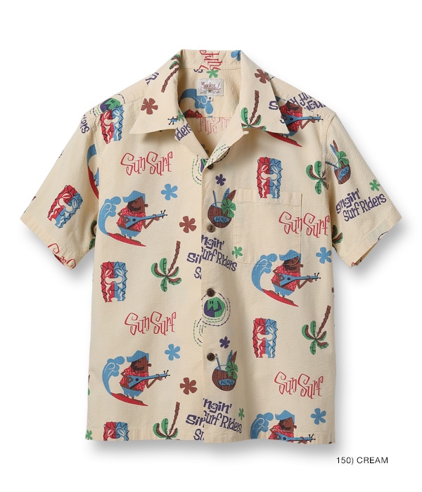 Lot No. SS38934 / COTTON SEERSUCKER OPEN SHIRT SURFRIDERS by MOOKIE