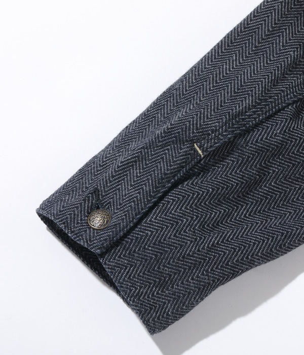 Lot No. SC15207 / FICTION ROMANCE 12oz. INDIGO COTTON TWEED WORK COAT