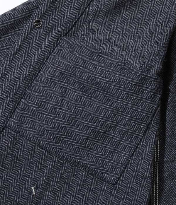 Lot No. SC15207 / FICTION ROMANCE 12oz. INDIGO COTTON TWEED WORK COAT