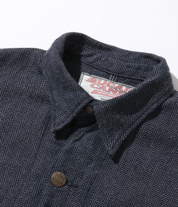 Lot No. SC15207 / FICTION ROMANCE 12oz. INDIGO COTTON TWEED WORK COAT