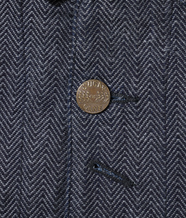 Lot No. SC15207 / FICTION ROMANCE 12oz. INDIGO COTTON TWEED WORK COAT