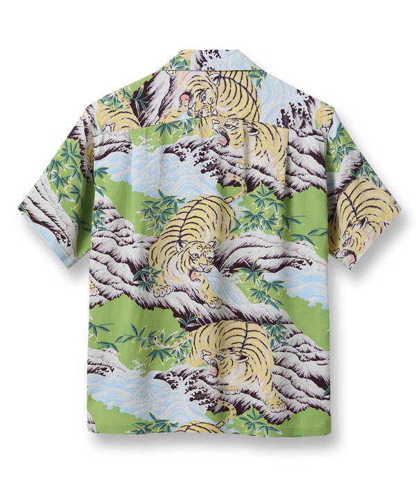 Lot No. SS39014 / RAYON HAWAIIAN SHIRT FIGHTING TIGER