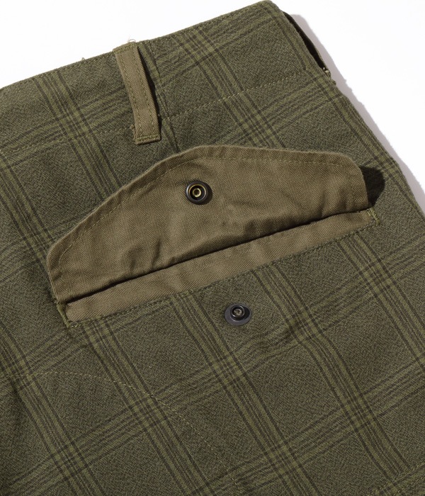 Lot No. MO42398 / MODUCT TROUSERS, PLAID, FIELD, Type M-2000