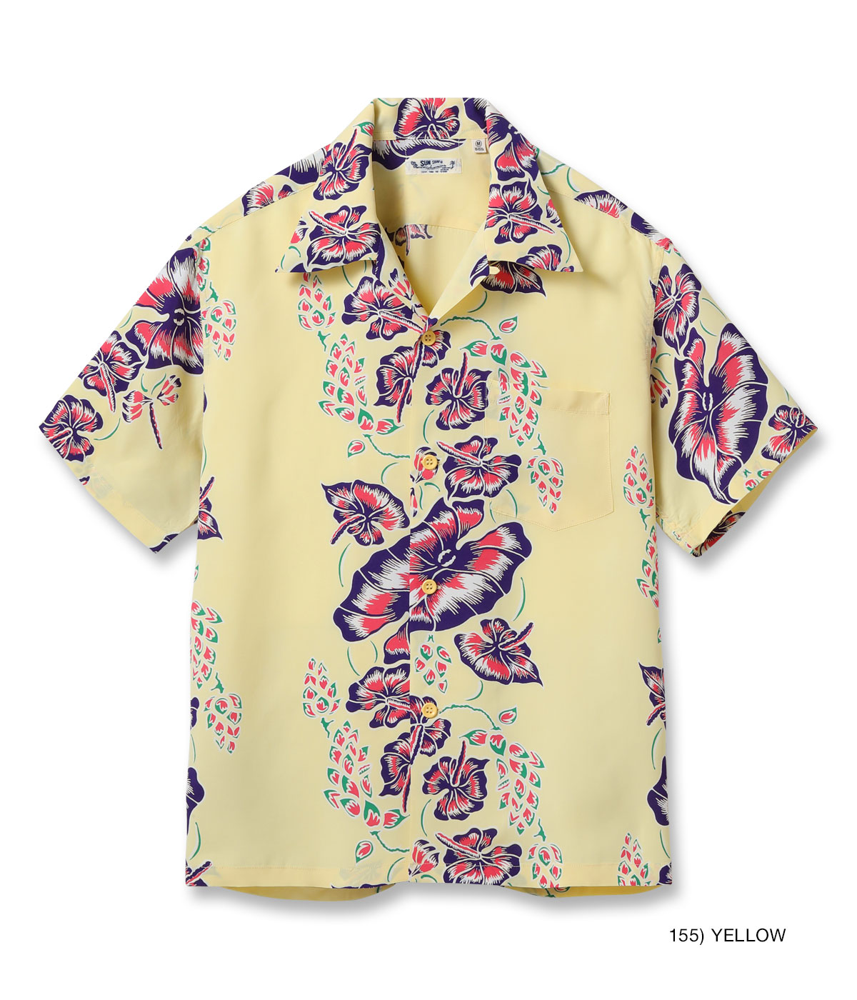 Lot No. SS39425 / RAYON HAWAIIAN SHIRT ��ISLAND FLOWER CHAIN��