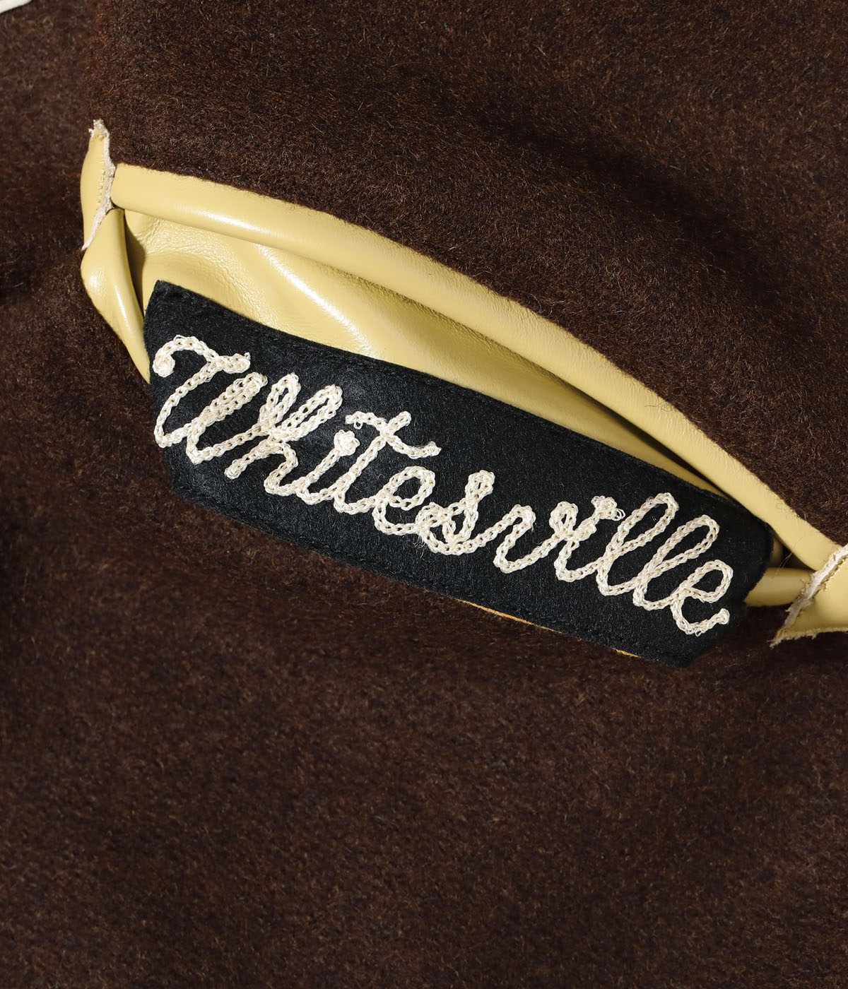 Lot No. WV15785-138 / 30oz. WOOL MELTON AWARD JACKET ROARING TIGER (BROWN)