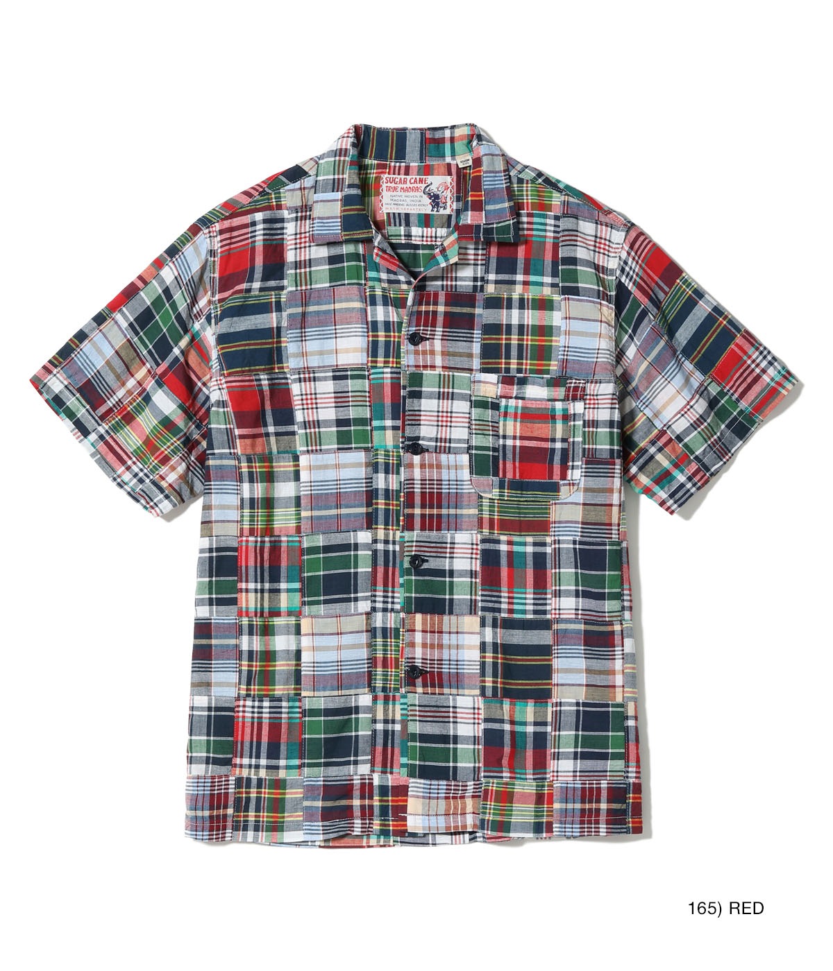 2026ǯ5��28������ / Lot No. SC39739 / MADRAS CHECK PATCHWORK OPEN SHIRT