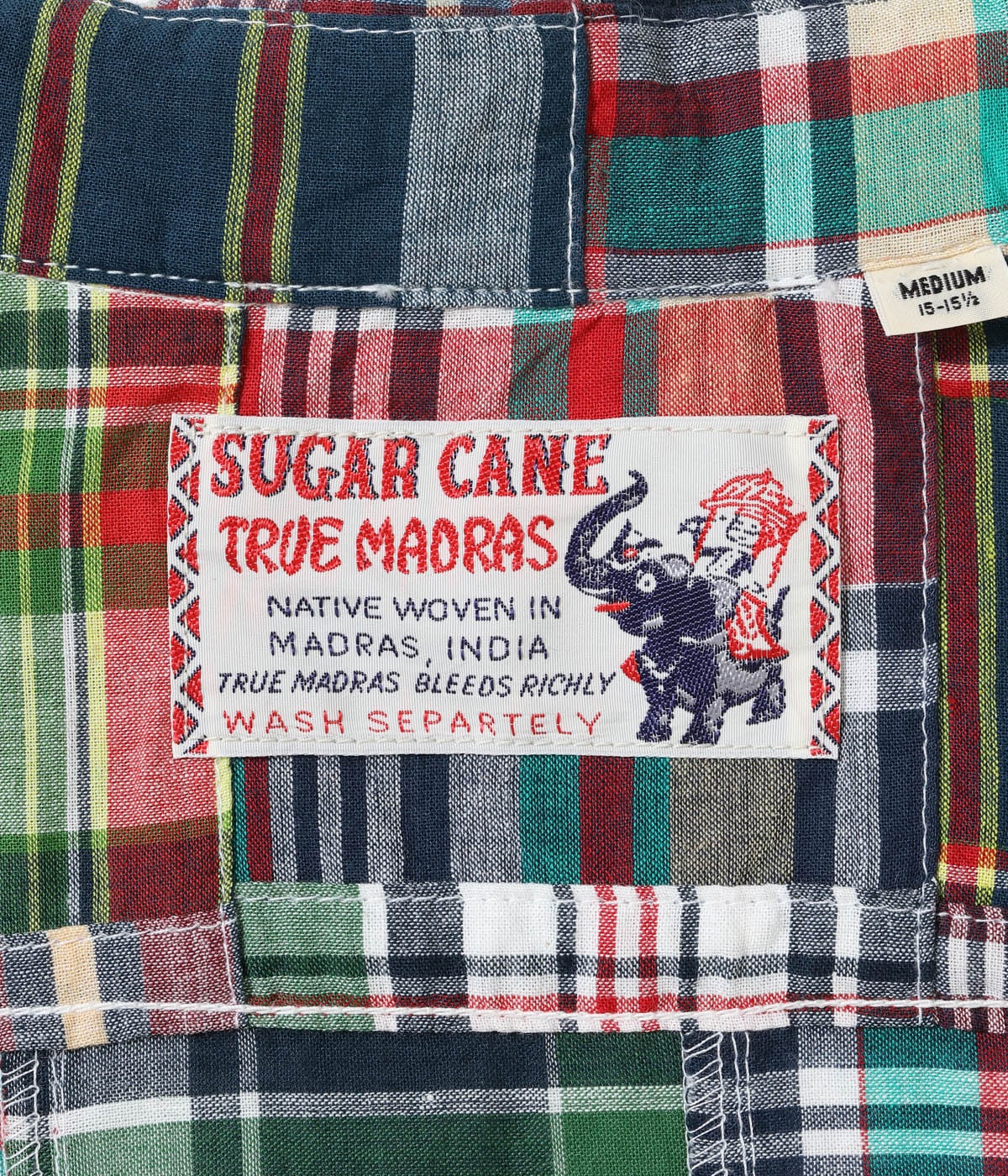2026ǯ5��28������ / Lot No. SC39739 / MADRAS CHECK PATCHWORK OPEN SHIRT