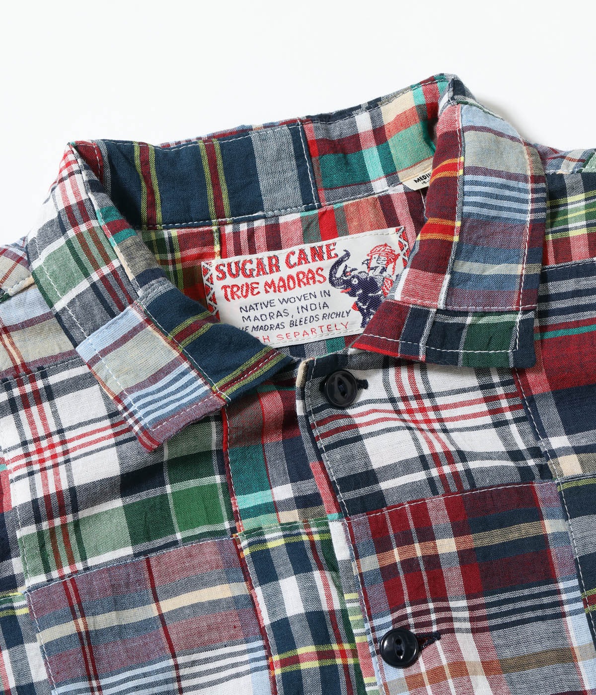 2026ǯ5��28������ / Lot No. SC39739 / MADRAS CHECK PATCHWORK OPEN SHIRT