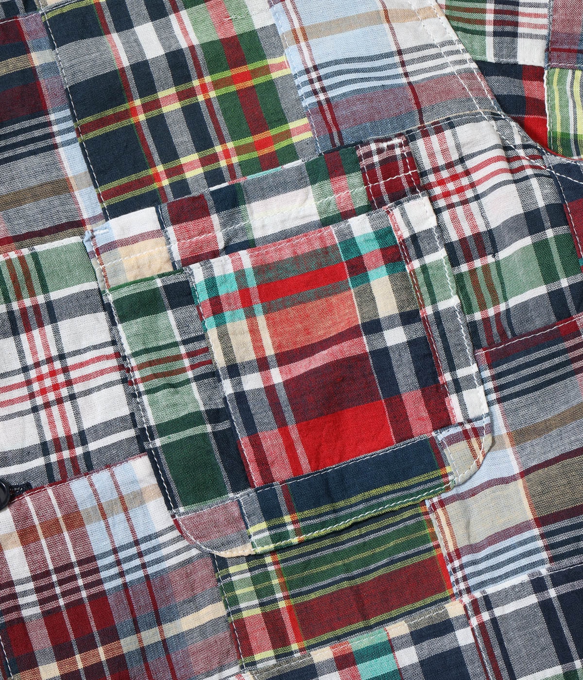 2026ǯ5��28������ / Lot No. SC39739 / MADRAS CHECK PATCHWORK OPEN SHIRT