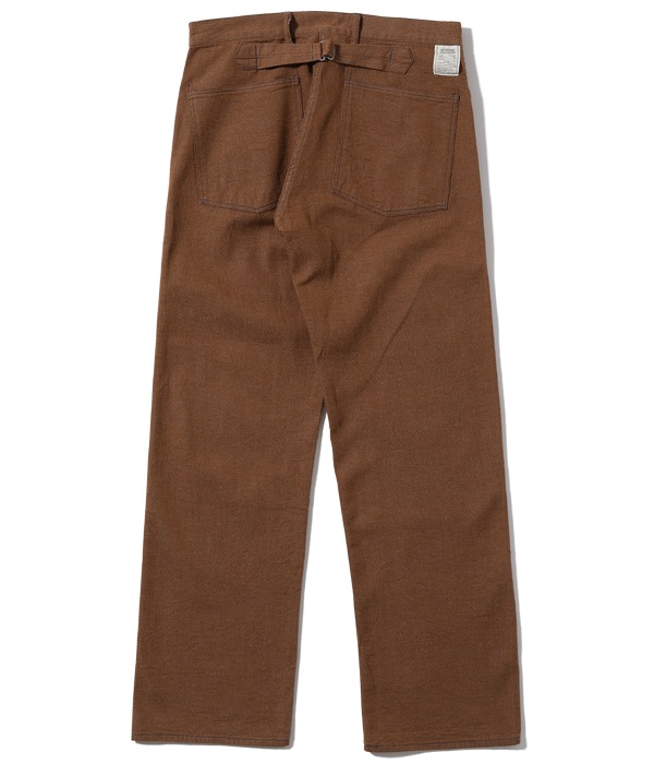 Lot No. BR42314 / WWI BROWN DENIM ARMY TROUSERS