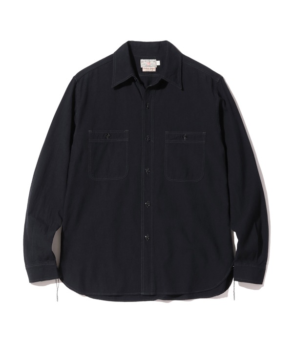 Lot No. BR29143 / WILLIAM GIBSON COLLECTION BLACK CHAMBRAY WORK SHIRTS