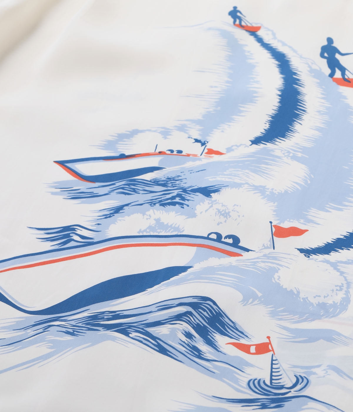 Lot No. SS39630 / RAYON HAWAIIAN SHIRT ��WATER SKIING��