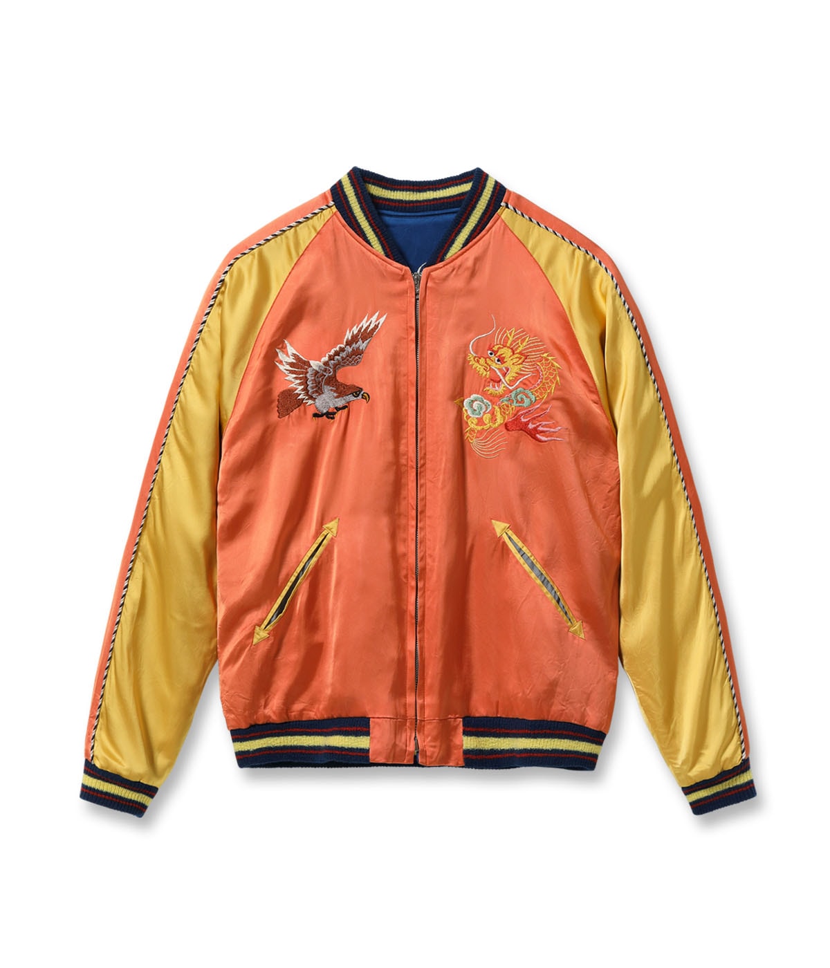 Lot No. TT15911-159 / Late 1940s Style Acetate Souvenir Jacket KOSHO & CO. Special Edition ��EAGLE & DRAGON�� �� ��JAPAN MAP��