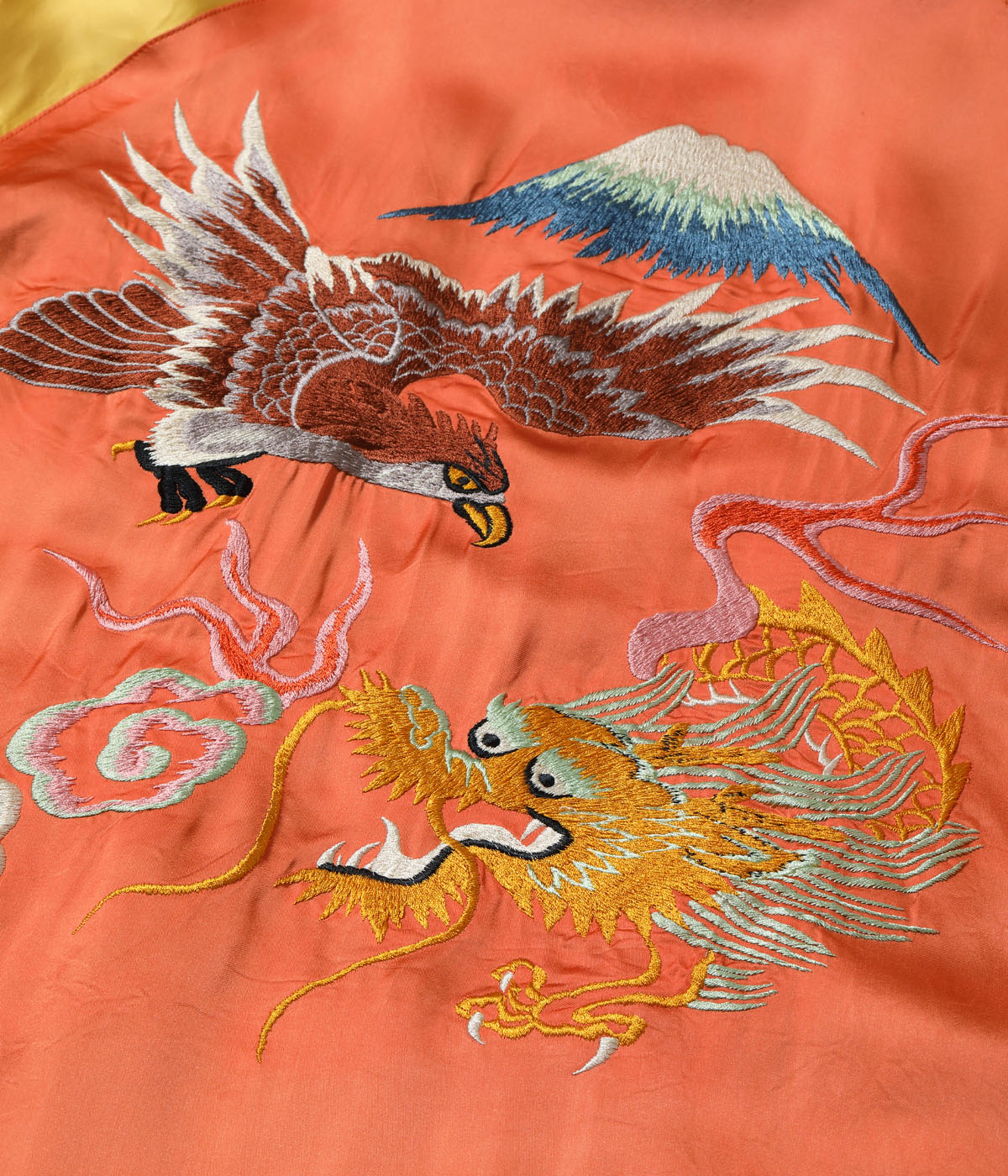 Lot No. TT15911-159 / Late 1940s Style Acetate Souvenir Jacket KOSHO & CO. Special Edition ��EAGLE & DRAGON�� �� ��JAPAN MAP��