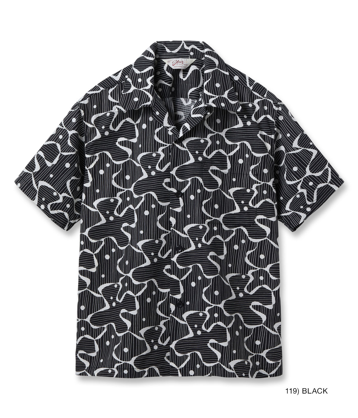 Lot No. SH39714 / TYPEWRITER COTTON OPEN SHIRT ��WATER SURFACE��