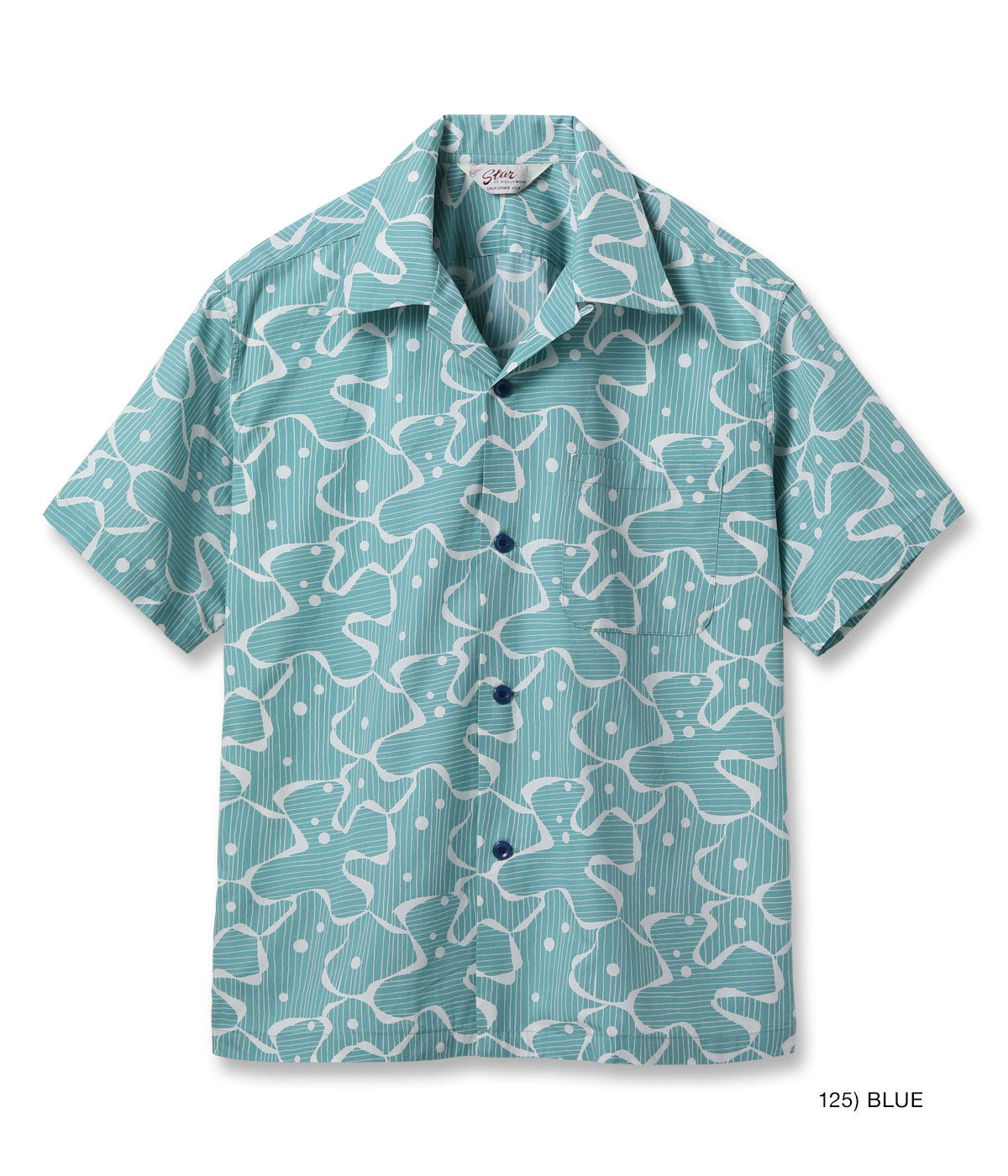 Lot No. SH39714 / TYPEWRITER COTTON OPEN SHIRT ��WATER SURFACE��