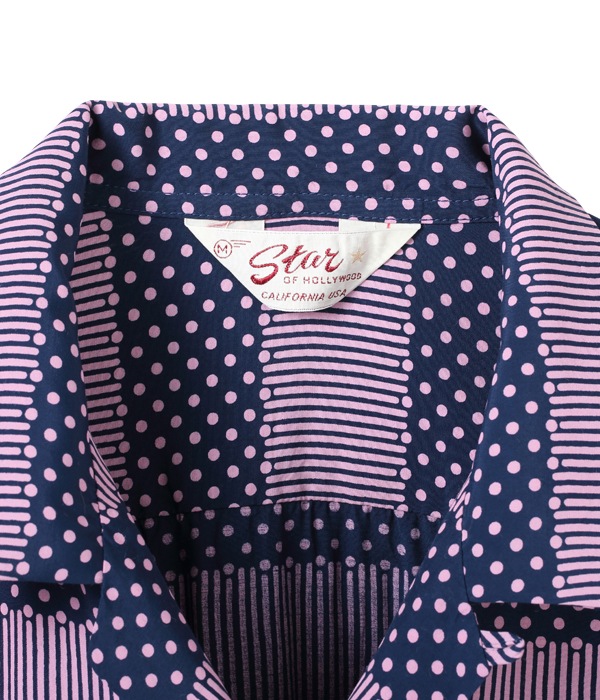Lot No. SH38382 / HIGH DENSITY RAYON OPEN SHIRT ��STRIPES�� (SHORT SLEEVE)