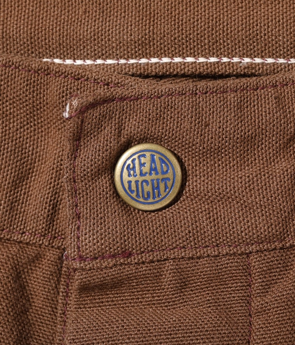 Lot No. HD42318 / HEADLIGHT 9oz. BROWN DUCK DUNGAREES