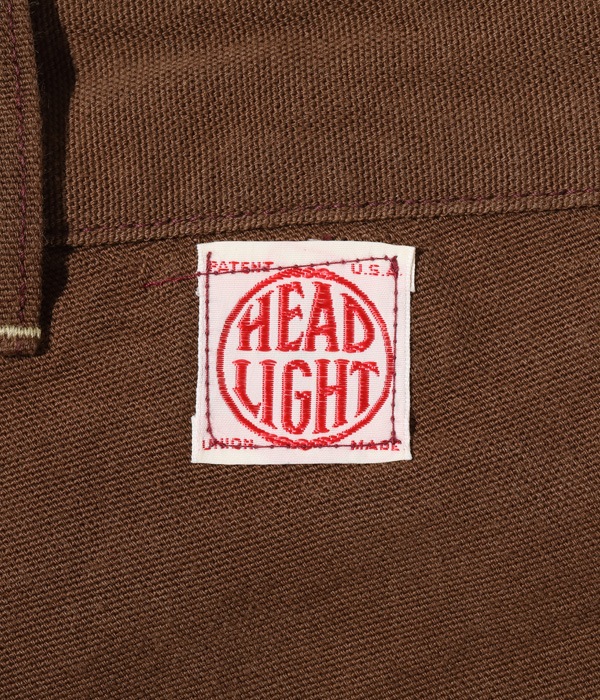 Lot No. HD42318 / HEADLIGHT 9oz. BROWN DUCK DUNGAREES