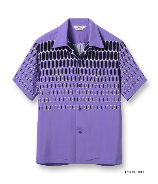 Lot No. SH38875 / HIGH DENSITY RAYON OPEN SHIRT ��ELVIS DOTS��