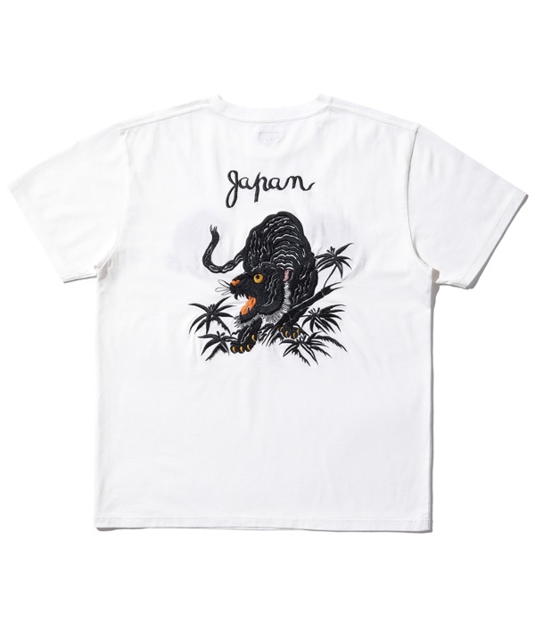 Lot No. TT78995 / SUKA T-SHIRT EMBROIDERED ��MONO-TONE TIGER��