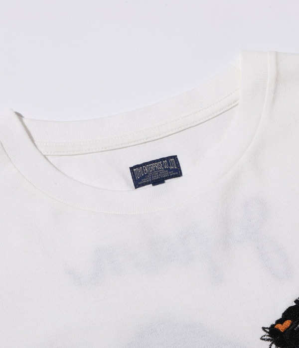 Lot No. TT78995 / SUKA T-SHIRT EMBROIDERED ��MONO-TONE TIGER��