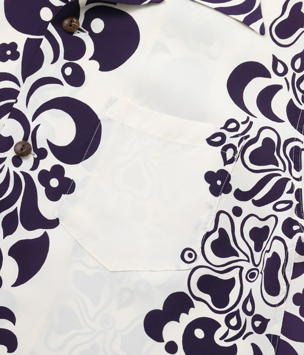 Lot No. SS39017 / RAYON HAWAIIAN SHIRT ��TAHITIAN PRINT��