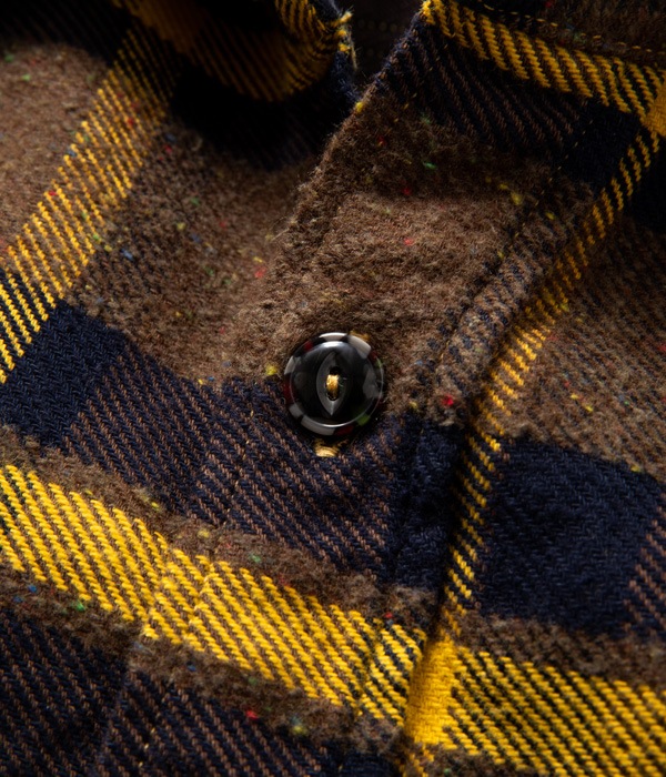 Lot No. SC28284 / FICTION ROMANCE 9oz. ��TROY�� CHECK WORK SHIRT with MARBLE BUTTON