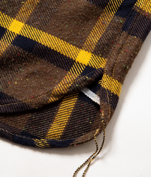 Lot No. SC28284 / FICTION ROMANCE 9oz. ��TROY�� CHECK WORK SHIRT with MARBLE BUTTON