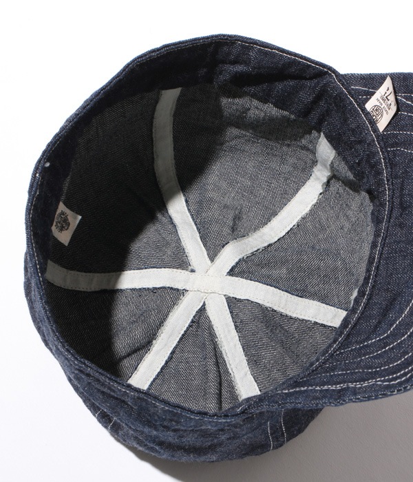 Lot No. HD02693 / HEAD LIGHT 9.5oz. SPECIAL WEAVE DENIM 6-PANELS WORK CAP