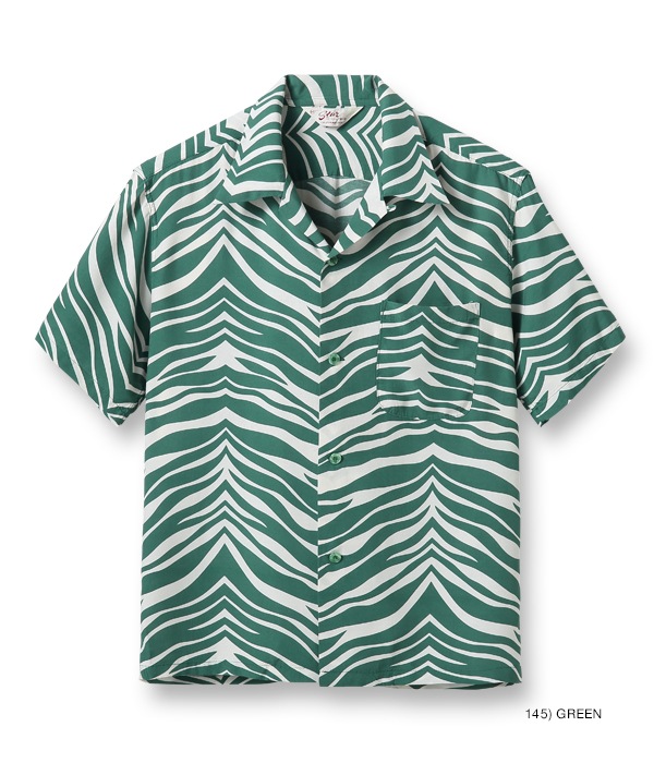 Lot No. SH38877 / HIGH DENSITY RAYON OPEN SHIRT ��ZEBRA��