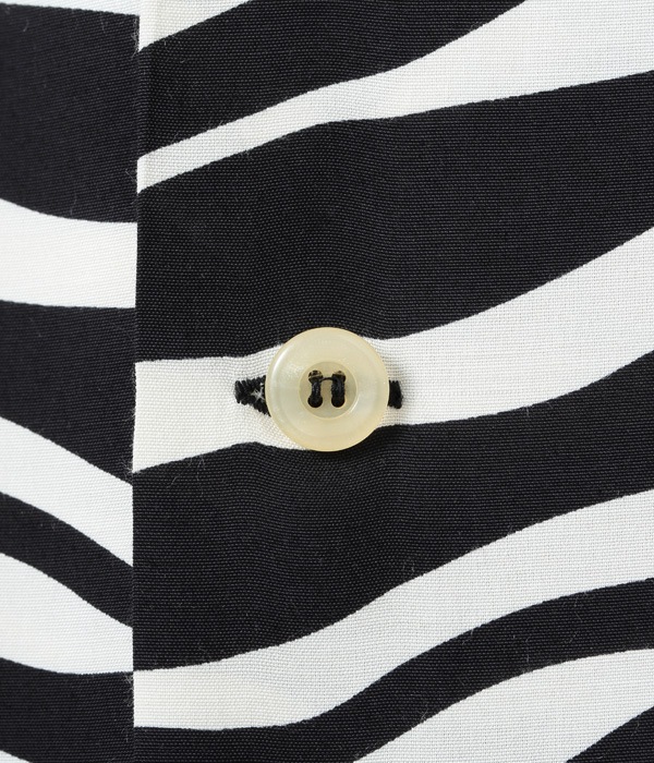 Lot No. SH38877 / HIGH DENSITY RAYON OPEN SHIRT ��ZEBRA��