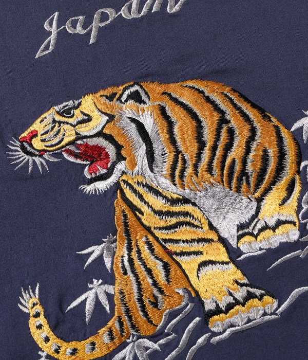 Lot No. TT78996 / SUKA T-SHIRT EMBROIDERED ��GOLD TIGER��