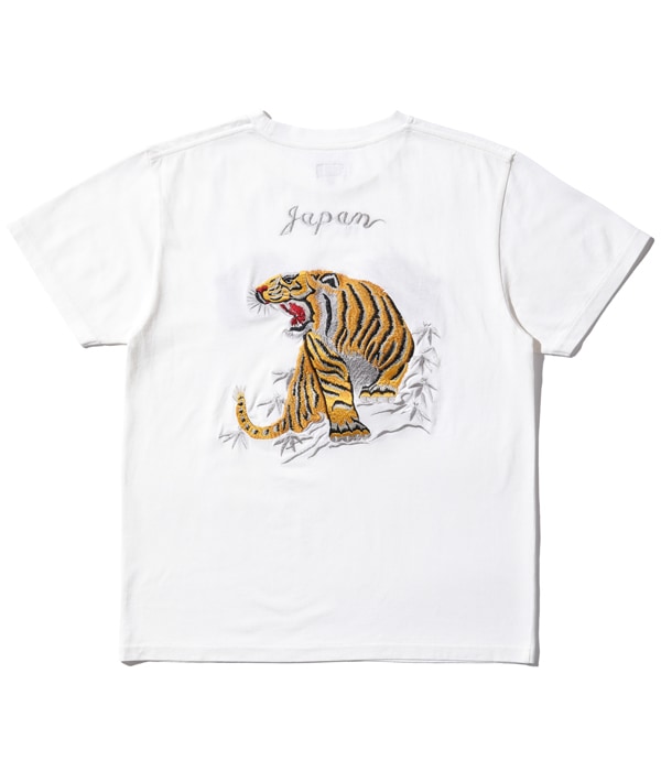 Lot No. TT78996 / SUKA T-SHIRT EMBROIDERED ��GOLD TIGER��