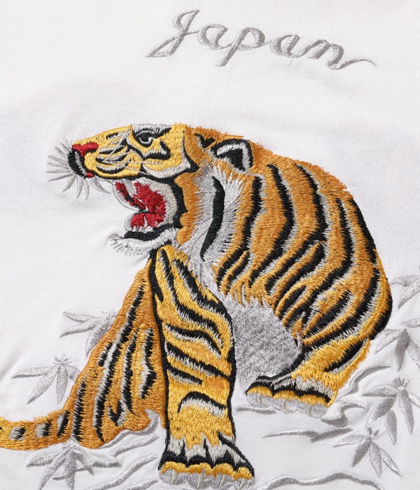 Lot No. TT78996 / SUKA T-SHIRT EMBROIDERED ��GOLD TIGER��