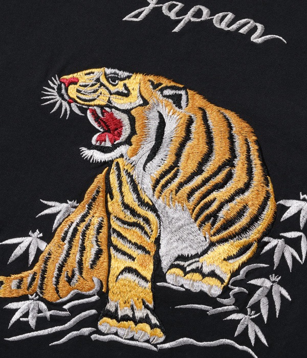 Lot No. TT78996 / SUKA T-SHIRT EMBROIDERED ��GOLD TIGER��