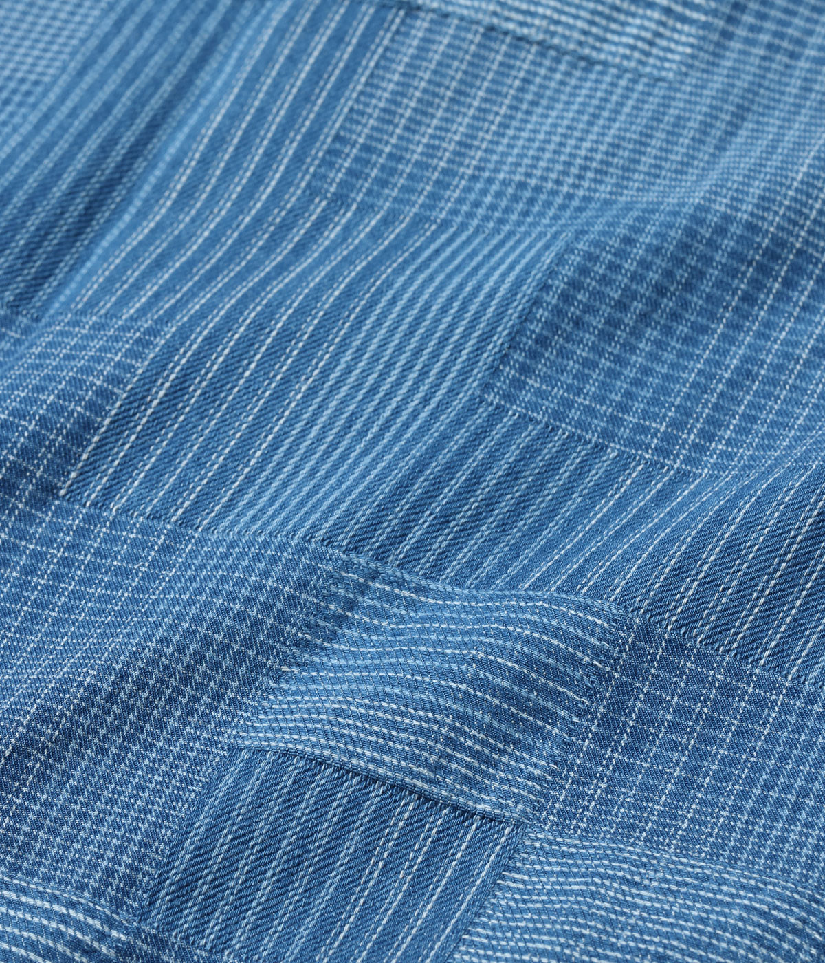 Lot No. SC29588 / INDIGO PATCHWORK WORK SHIRT