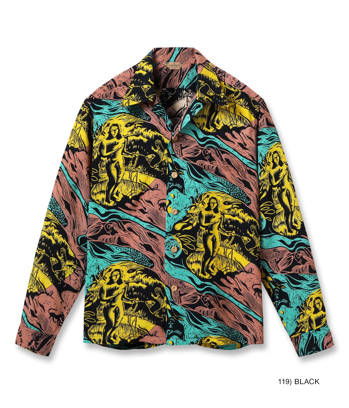 Lot No. SS29674 / SUN SURF SPECIAL EDITION ��GAUGUIN WOODCUT MYSTIC�� (LONG SLEEVE)